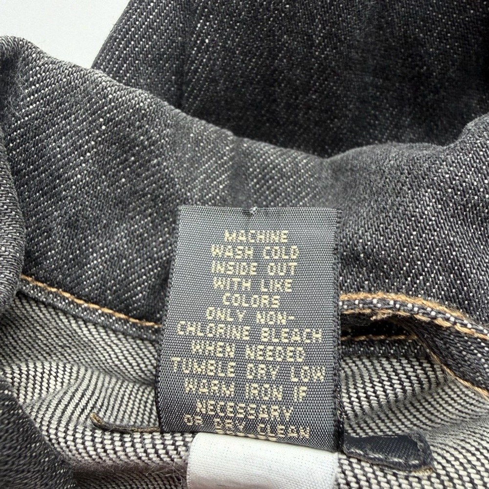 Vintage Men’s Banana Republic Black Denim Jean Jacket (Size L) - Picture 4 of 7